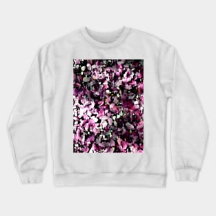 Floral pink leaves abstract Crewneck Sweatshirt